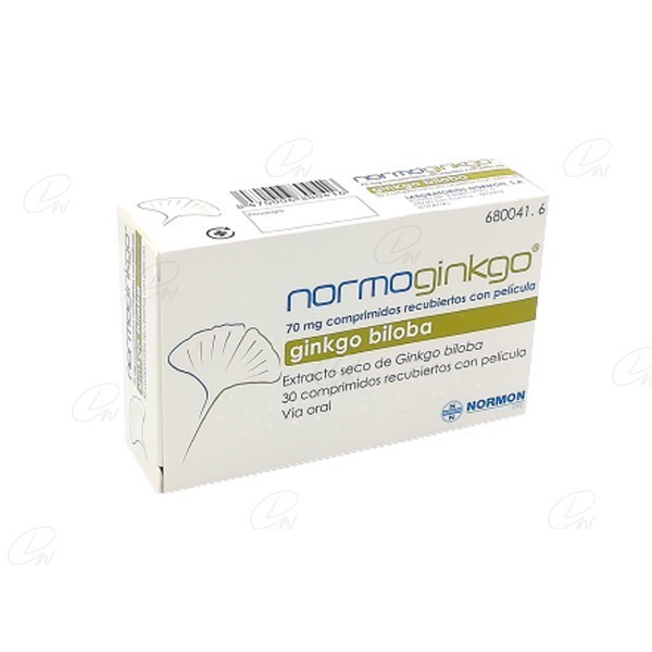 NORMOGINKGO 70 mg COMPRIMIDOS RECUBIERTOS CON PELICULA,...